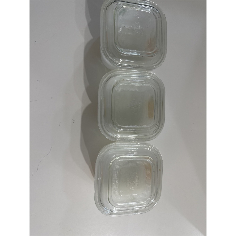 VTG Fire King Fruit Small Refrigerator Dish with Cover USA Hand Painted 4" Glass - Picture 7 of 16